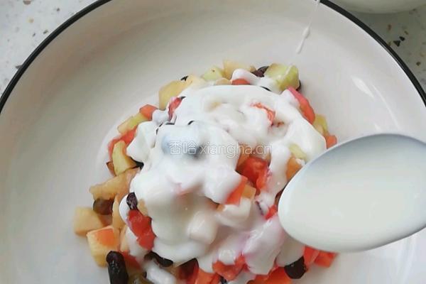 果蔬燕麦酸奶捞的做法图解7