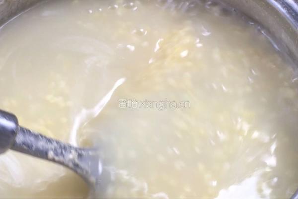 南瓜花冰糖小米粥的做法图解7