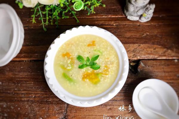 南瓜花冰糖小米粥的做法图解10