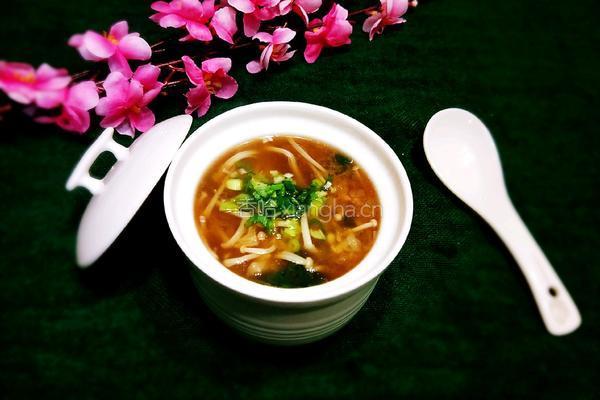 金针菇竹荪汤的做法图解21
