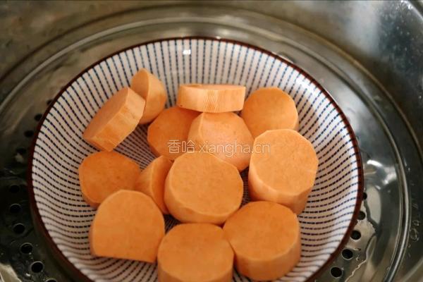 爆浆红薯饼的做法图解2
