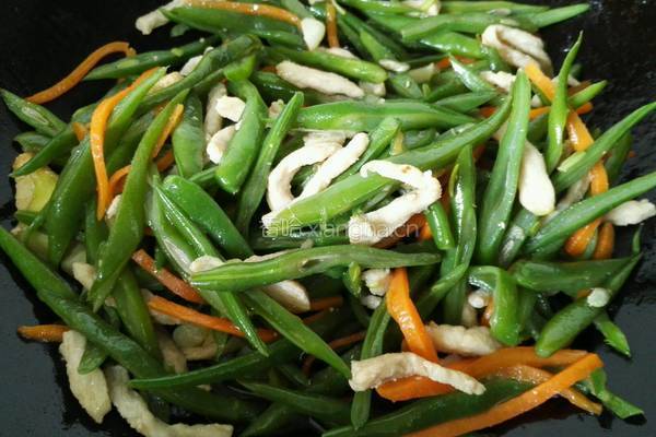 刀豆炒肉丝的做法图解9