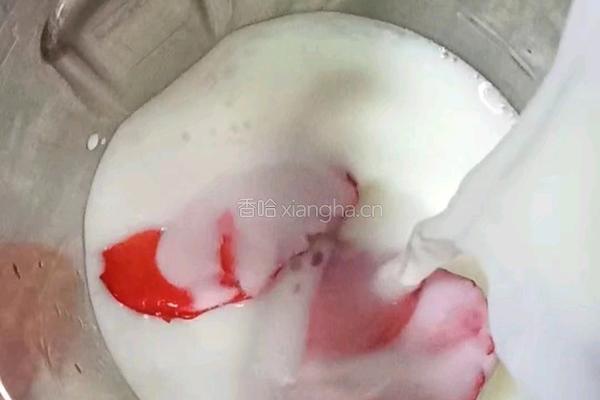 蓝莓草莓奶昔的做法图解7