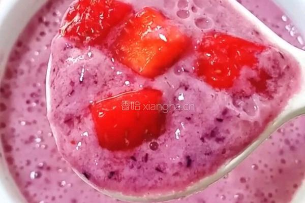 蓝莓草莓奶昔的做法图解11