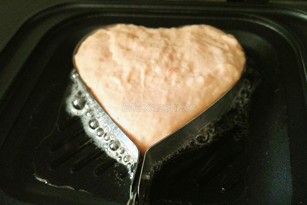 西瓜牛奶煎饼（心形）的做法图解13