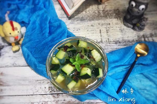 桂花蜜黄瓜冰粉的做法图解13