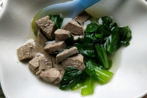 菜叶猪肝糊的做法图解11