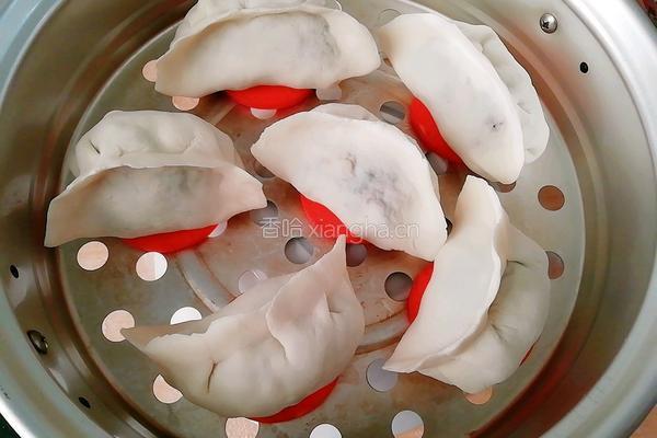 香菇小白菜虾饺的做法图解4