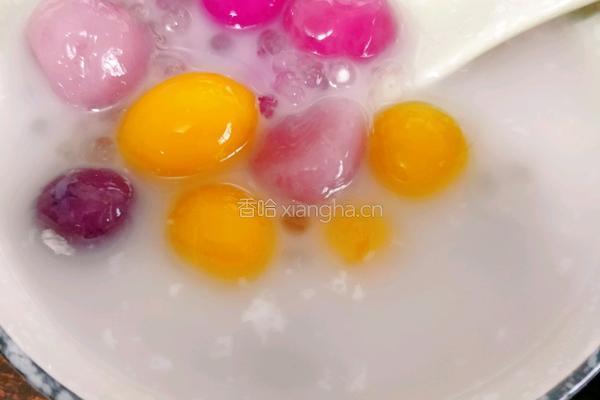 五彩芋圆的做法图解9