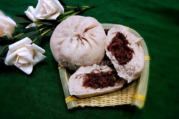 红豆紫薯包子的做法图解20