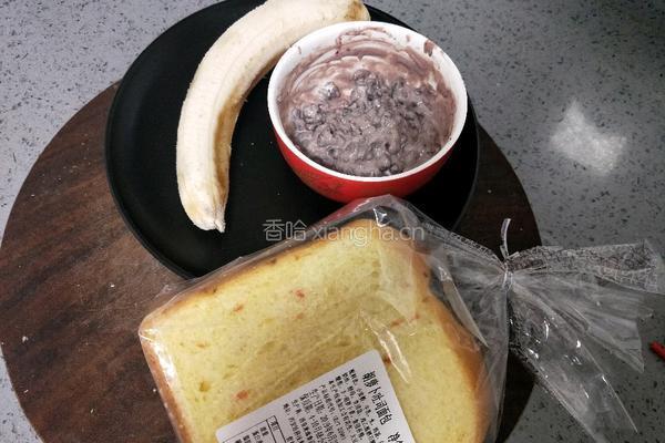 香蕉红豆三明治的做法图解6