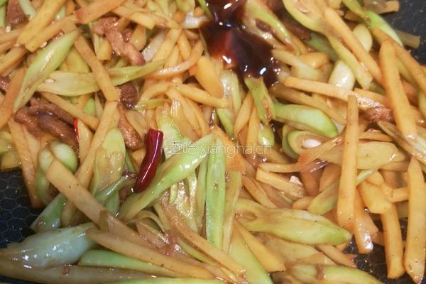 家常土豆丝炒豆角的做法图解13