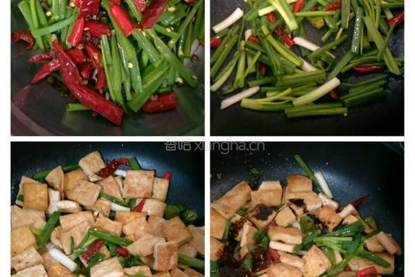 葱香煎豆腐的做法图解2