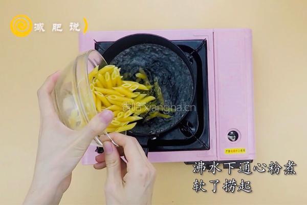 芝士火腿通心粉的做法图解2