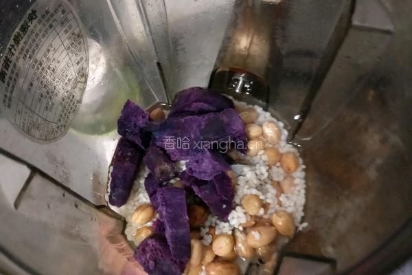 紫薯花生米糊的做法图解8