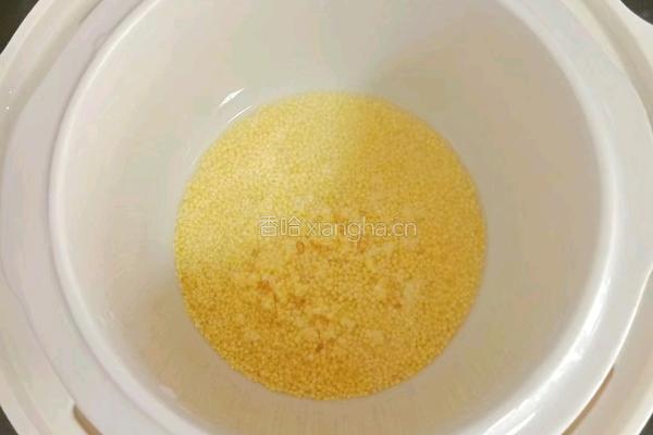 小米木瓜粥 (宝宝辅食）的做法图解4