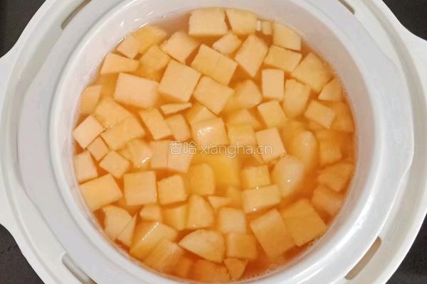 小米木瓜粥 (宝宝辅食）的做法图解7