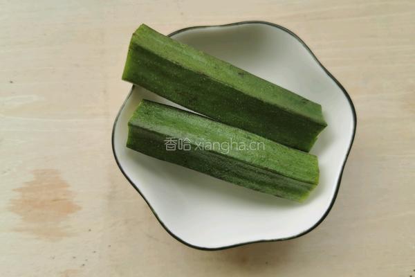 秋葵厚蛋烧的做法图解1