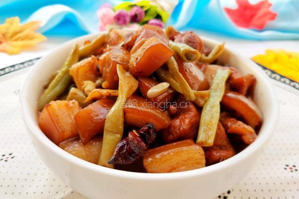 鲜豆角炖肉的做法图解15