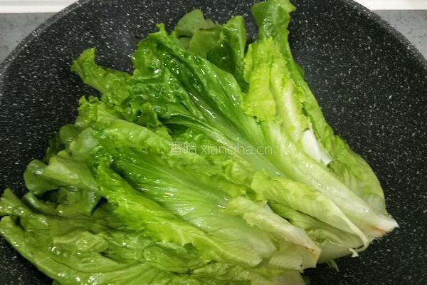 脆爽生菜的做法图解4