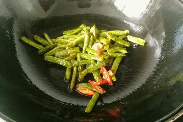 辣味四季豆的做法图解6