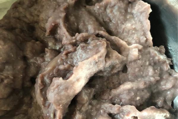 糯米粉豆沙切糕的做法图解6