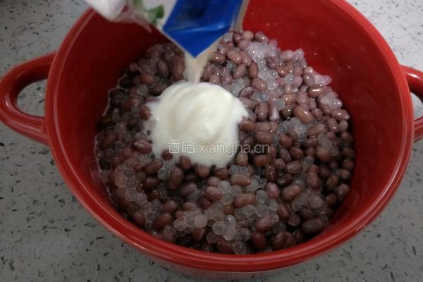 红豆西米酸奶的做法图解13