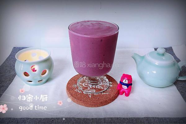 玫瑰紫薯牛奶冰沙的做法图解10