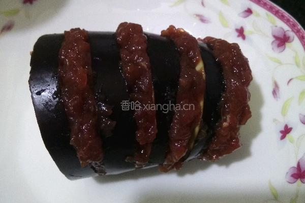 茄子塞肉的做法图解4