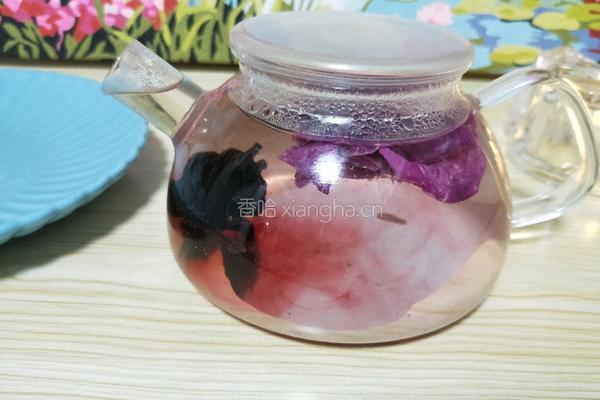 洛神花玫瑰茶凉粉的做法图解3