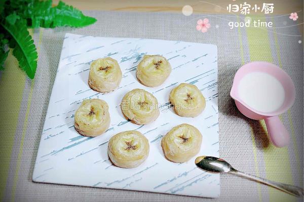 飞饼香蕉卷的做法图解9
