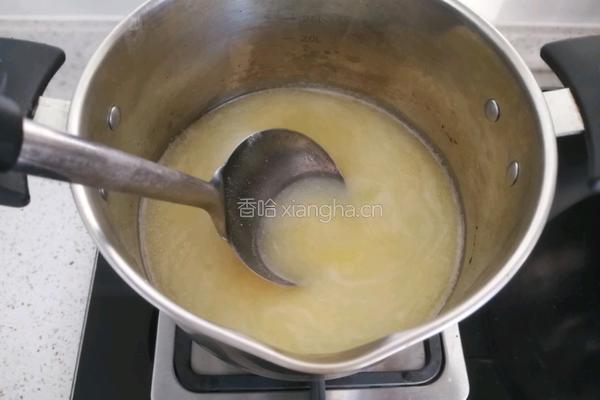 蛋花玉米面羹的做法图解7