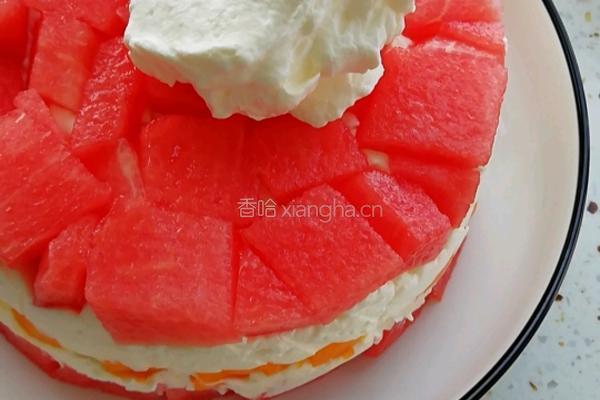 西瓜奶油蛋糕的做法图解13
