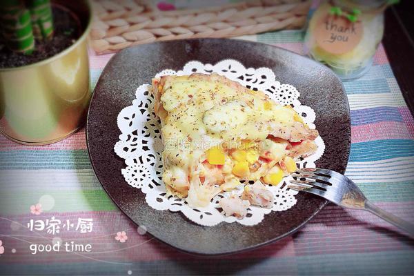 芝士黑椒鸡胸披萨的做法图解12