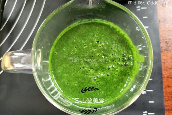 手擀菠菜面条的做法图解5