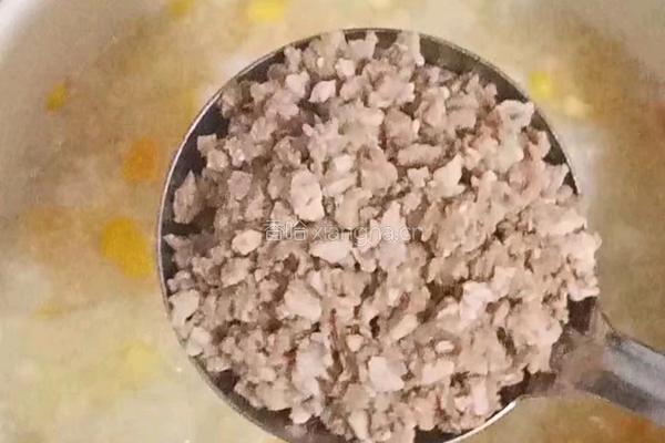 猪肉玉米粥 (宝宝辅食）的做法图解9