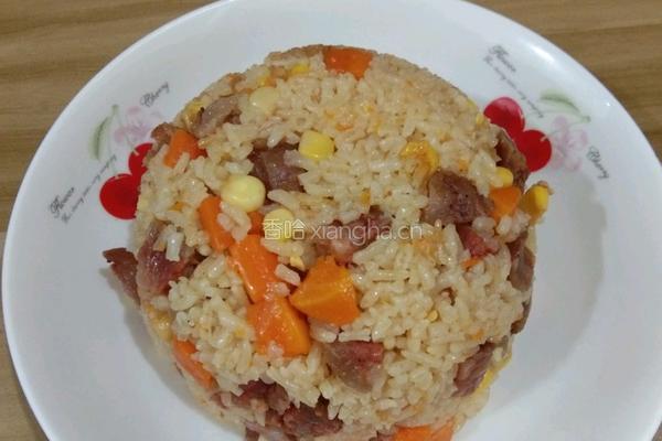 香肠焖饭