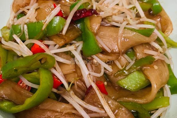 豆芽炒宽粉的做法图解6