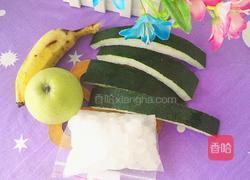 香蕉苹果冬瓜皮的做法图解1