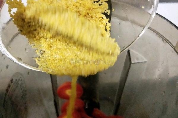 红萝卜小米糊的做法图解5