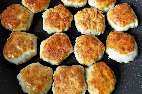 馄饨皮烧麦馅煎饼的做法图解20