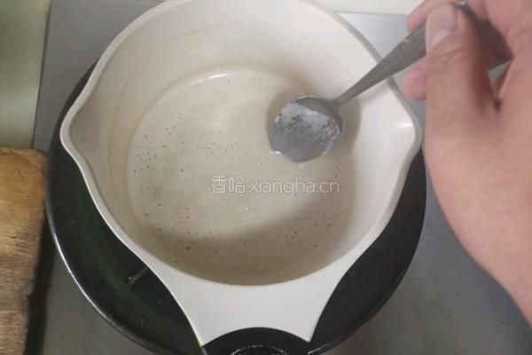 红糖姜撞奶的做法图解5