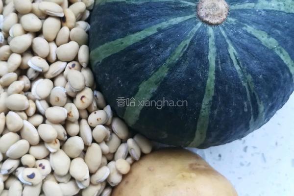 土豆南瓜白扁豆糊的做法图解1