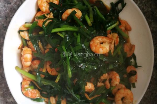 韭菜炒虾仁的做法图解12