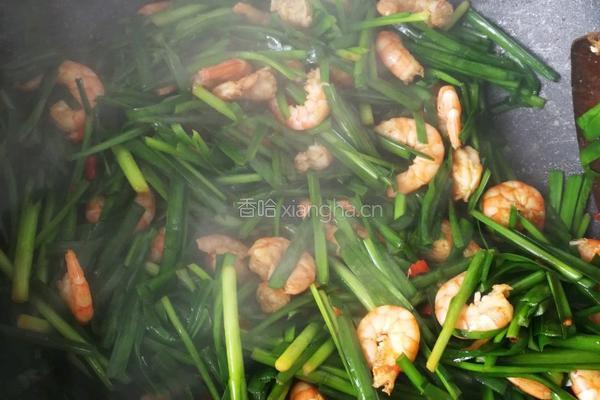 韭菜炒虾仁的做法图解10