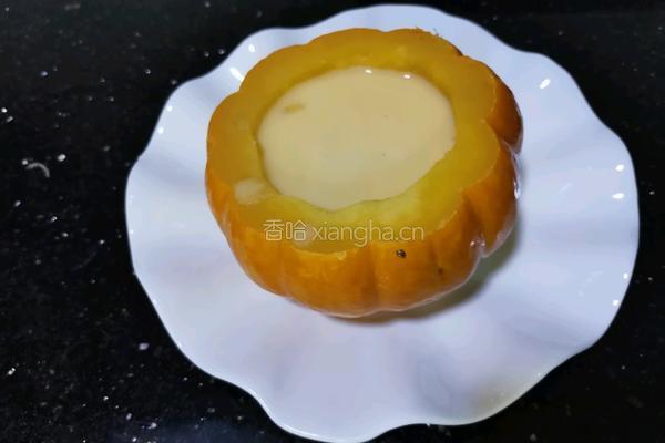 南瓜蒸鸡蛋的做法图解4