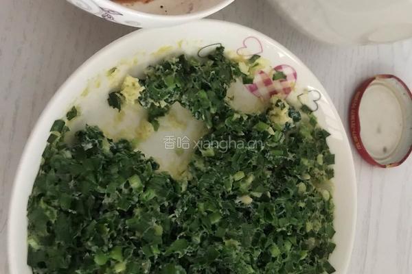 韭菜鸡蛋—微波炉菜谱