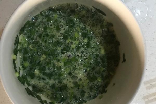 韭菜鸡蛋—微波炉菜谱的做法图解3