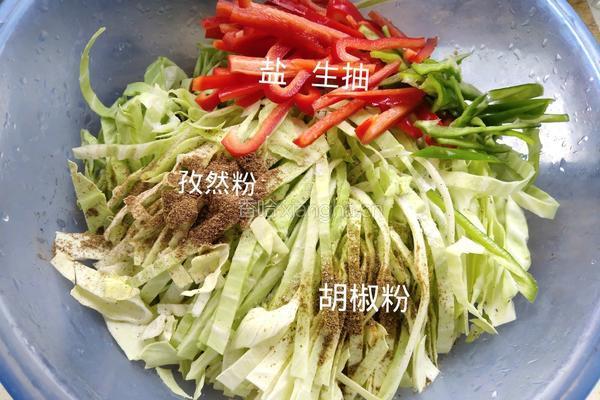 电饭锅版白菜煎饼的做法图解4