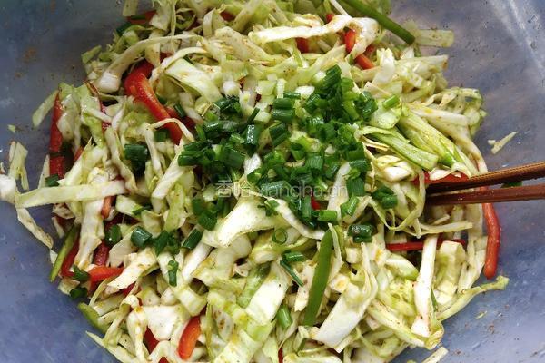 电饭锅版白菜煎饼的做法图解6